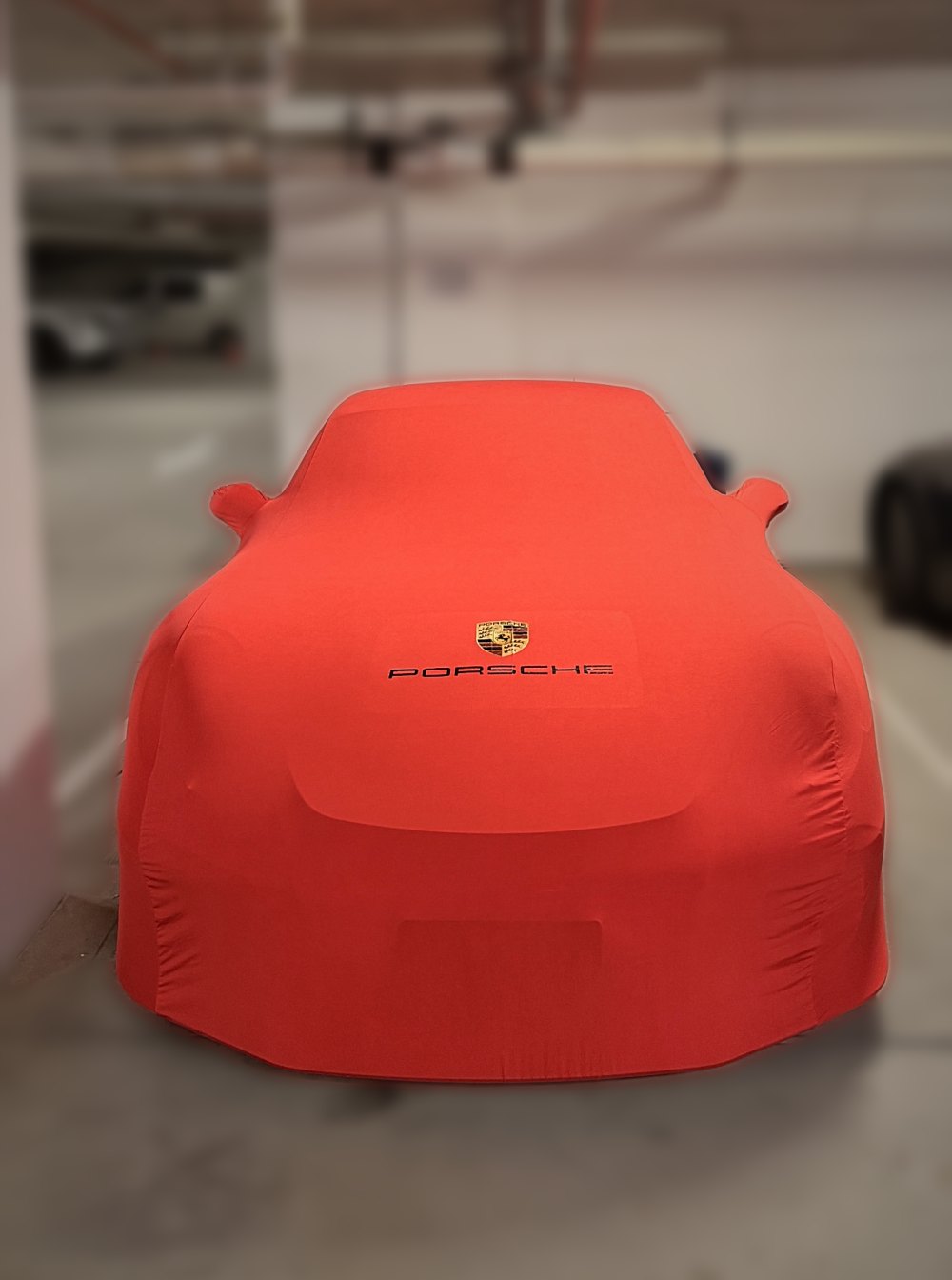 The Covr Indoor cover on a car