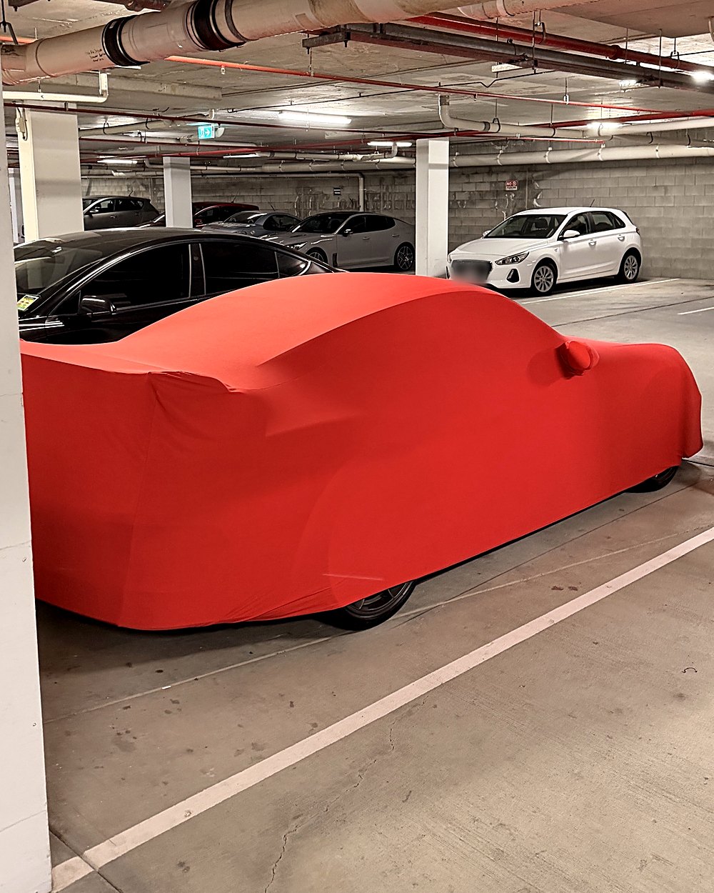 The Covr Indoor cover, side view